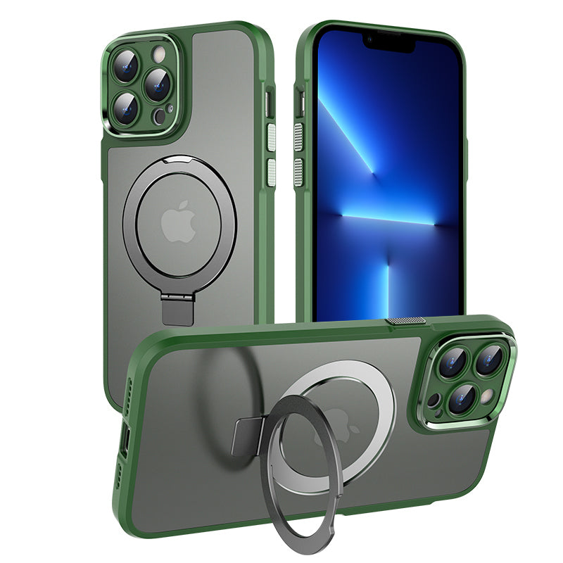 Magnetic Phone Kickstand Case for iPhone 13 Pro Max Matte Mobile Phone Cover Magnetic Phone Kickstand Case for iPhone 13 Pro Max Matte Mobile Phone Cover